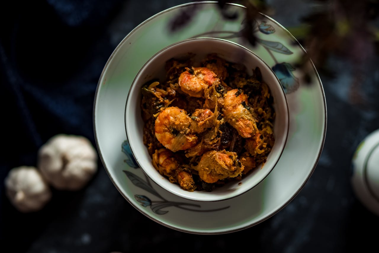 garlic prawns